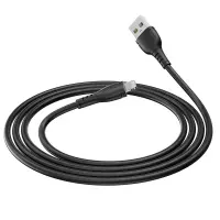 Data Cable Borofone BX51 Triumph USB to Lightning 2.4A 1m Black