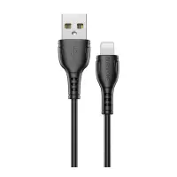 Data Cable Borofone BX51 Triumph USB to Lightning 2.4A 1m Black