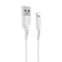 Data Cable Borofone BX51 Triumph USB to Lightning 2.4A 1m White