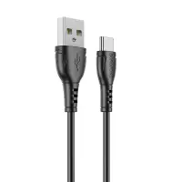 Data Cable Borofone BX51 Triumph USB to USB-C 2.4A 1m Black