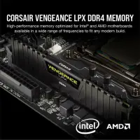 RAM Corsair DIMM 4G DDR4 2400MHz CL11 DDR4 CMK4GX4M1A2400C16 Vengeance LPX