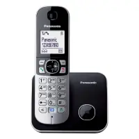 Dect/Gap Panasonic KX-TG6851 EU with Large White and Speaker Phone Black-Silver
