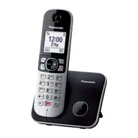 Dect/Gap Panasonic KX-TG6851 EU with Large White and Speaker Phone Black-Silver