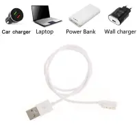 Charger Ancus Wear 2 pin - 7.62mm for Smartwatch and Smartband White