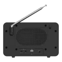 Portable FM Radio N'oveen PR950 3.7V 2200mAh Bluetooth with USB Port,MMC,Aux-in, Mains,Battery Supply Black