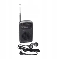 Portable FM Radio N'oveen PR150 AM/FM Battery Supply 2 x 1,5V AAA Black with Hands Free 3.5mm