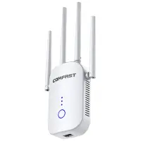 Wifi Repeater / Extender Dual Band Hi-Speed Comfast CF-WR758AC V2 1200Mbps of Four External Antennas. With European UK Plug