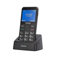 Panasonic KX-TU155EXBN 2.4" with SOS button, Bluetooth, Big Letters and Desktop Charger Black