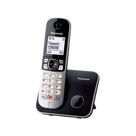 Dect/Gap Panasonic KX-TG6851GRB  with Large White and Speaker Phone Black