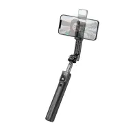 Tablet Holder Hoco K15 Treasurel for Devices 4.7"-6.5" 55mAh, Compatible with GoPro, Length 800mm Black