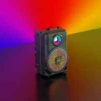 Wireless Speaker Hoco BS46 Mature Karaoke  Black V5.0 10W, 1800 mAh, FM, USB & AUX Port and Micro SD and Microphone