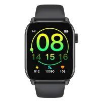 Smartwatch Hoco Y3 IP68 IPS Screen 1.69" 2.5D Glass 220mAh Bluettoth V5.0 Silicon Band Black