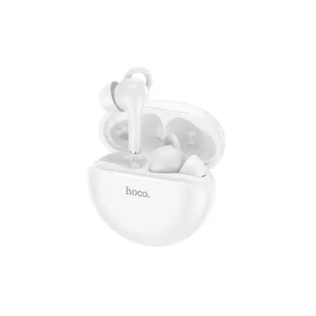 Wireless Hands Free Hoco ES60 Conqueror TWS V.5.1 Supports Leader-Follower Switch and Siri Assistant Compatible White