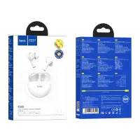 Wireless Hands Free Hoco ES60 Conqueror TWS V.5.1 Supports Leader-Follower Switch and Siri Assistant Compatible White