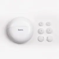 Wireless Hands Free Hoco ES60 Conqueror TWS V.5.1 Supports Leader-Follower Switch and Siri Assistant Compatible White