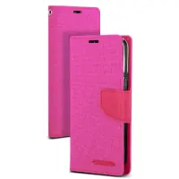 Book Case Goospery Canvas Diary for Apple iPhone 13 Pro Pink