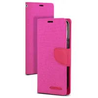 Book Case Goospery Canvas Diary for Apple iPhone 13 Μni Pink