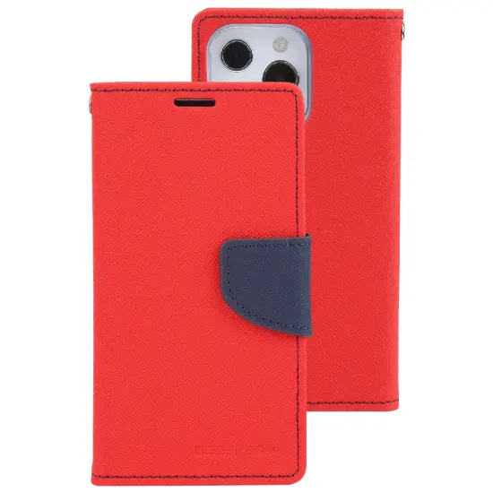 Book Case Goospery Fancy Diary for Apple iPhone 13 Mini Red - Navy