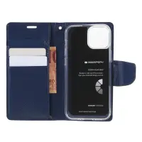 Book Case Goospery Bravo Diary for Apple iPhone 13 Mini Navy