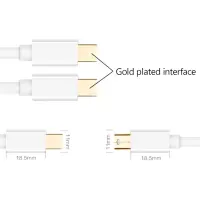 Cable Ancus HiConnect Mini Displayport to Mini Displayport White 1.8m