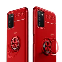 Case Ancus Autofocus Shockproof with Ring Holder για Samsung A03s A037F A037M Red