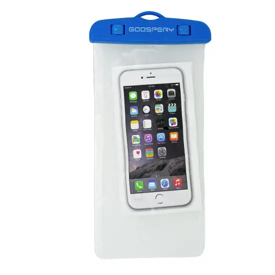 Waterproof Phone Pouch Goospery  for Cell Devices up to 6.7" 19x10.5cm Blue