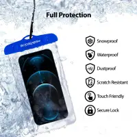 Waterproof Phone Pouch Goospery  for Cell Devices up to 6.7" 19x10.5cm Blue