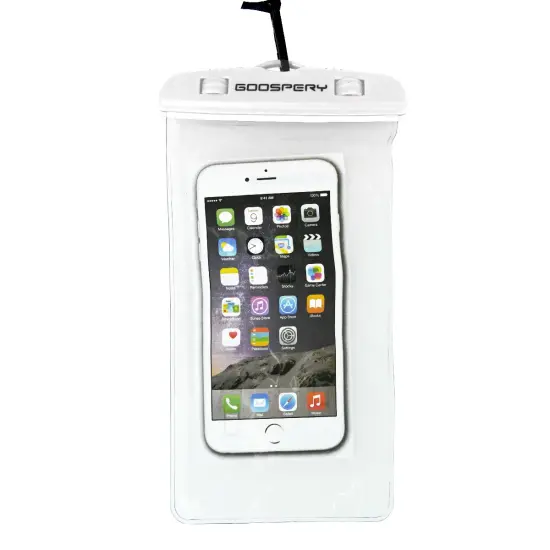 Waterproof Phone Pouch Goospery  for Cell Devices έως 6.7" 19x10.5cm White