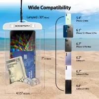 Waterproof Phone Pouch Goospery  for Cell Devices έως 6.7" 19x10.5cm White