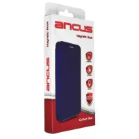 Book Case Ancus Magnetic Curve for Samsung SM-A415F Galaxy A41 TPU Blue