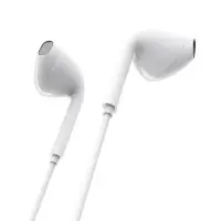 Hands Free Ancus Melody MD66 Semi in-Earbud Stereo 3.5mm Micrphone, Answer Button1,2m White