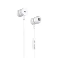 Hands Free Ancus Harmony MD44 in-Earbud Stereo 3.5mm White Micrphone, Answer Button 1,2m