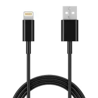 Data Cable Ancus Flow E44 USB σε Lightning 2.0A Data Transfer 480Mbp 1m Black