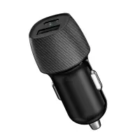 Car Charger Ancus Pulse D62 Dual USB-C PD 20W and USB QC 3.0A 18W Black