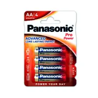 Battery Panasonic Panasonic Alcaline Prower LR6PPG/4BP size AA 1.5 V Psc. 4