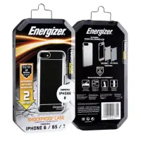 Case Shockproof Hardcase Energizer with Drop Test 2 Meters iPhone 6 / 7 / 8 / SE (2020)  Transparent