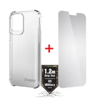 Case Shockproof TPU 1.2m Energizer with Tempered Glass for Apple iPhone 12 / 12 Pro Transparent