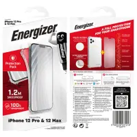 Case Shockproof TPU 1.2m Energizer with Tempered Glass for Apple iPhone 12 / 12 Pro Transparent