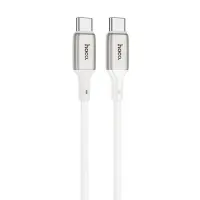 Data Cable Hoco Hoco X66 Howdy PD 60W USB-C σε USB-C 3.0A 1m. White