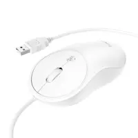 Wired Mouse Hoco GM13 Esteem with 3 Buttons White