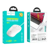 Wired Mouse Hoco GM13 Esteem with 3 Buttons White