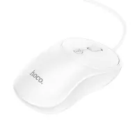 Wired Mouse Hoco GM13 Esteem with 3 Buttons White