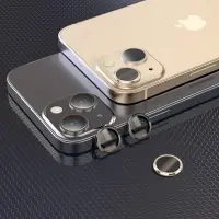 Camera Frame Film Hoco 3D Metal for Apple iPhone 13 Mini/ iPhone 13 Gold