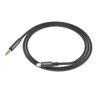 Audio Cable Hoco UPA19 Braided Lightning Male to 3.5mm Male Black 1m