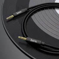 Audio Cable Hoco UPA19 Braided 3.5mm Male to 3.5mm Male 1m Black