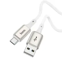 Data Cable Hoco X66 Howdy USB σε Micro-Usb 2.4A White 1m