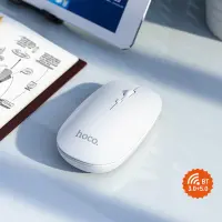 Bluetooth Mouse Hoco GM15 Business Wireless Mouse με 3 Πλήκτρα White DPI 800-1200-1600