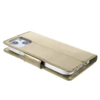 Book Case Goospery Sonata Diary Case for Apple iPhone 13/ iPhone 14 Gold