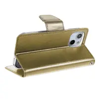 Book Case Goospery Sonata Diary Case for Apple iPhone 13/ iPhone 14 Gold