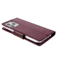 Book Case Goospery Sonata Diary Case for Apple iPhone 13 Pro Bordeaux